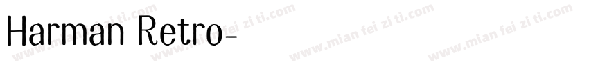 Harman Retro字体转换